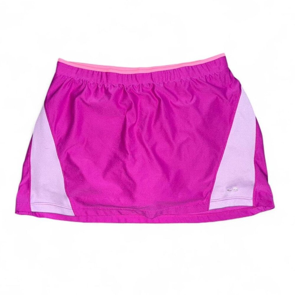Champion Pink Two-Tone Short Mini Athletic Tennis Skirt Skort Youth Size XL
